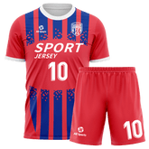 赤 サッカー ユニフォーム